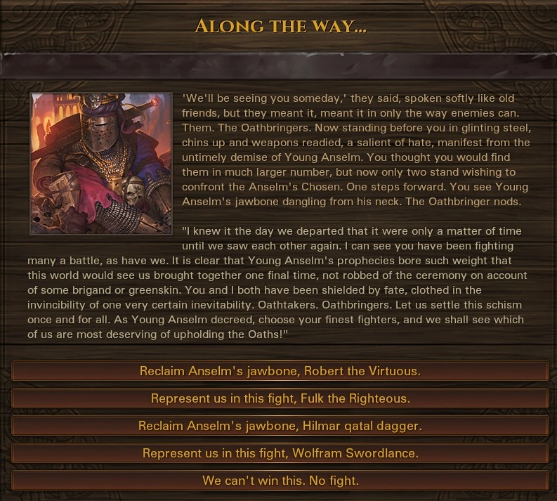 Oathtakers Confrontation start