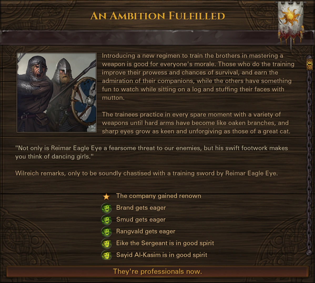 Weapon mastery