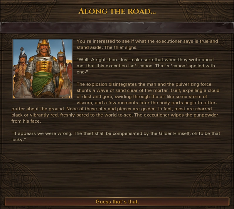 Mortar thief event 2.1