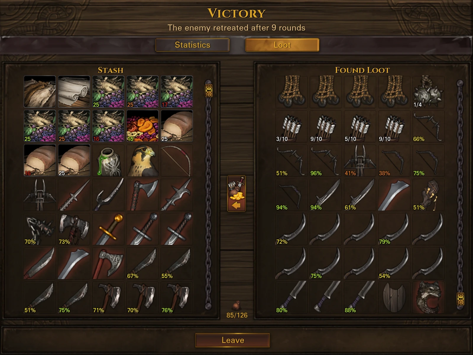 A location with two named items