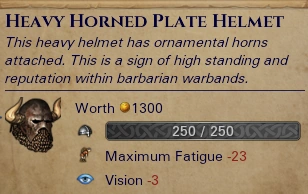 Heavy Horned Plate Helmet