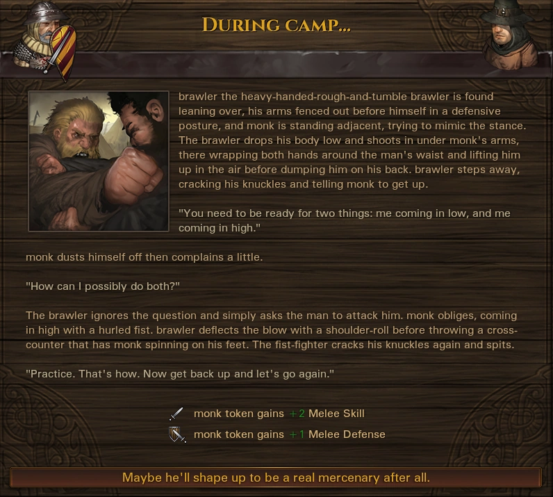 Melee skill and defense