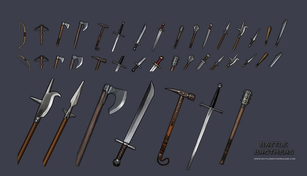 MeleeWeaponsConceptDrawings
