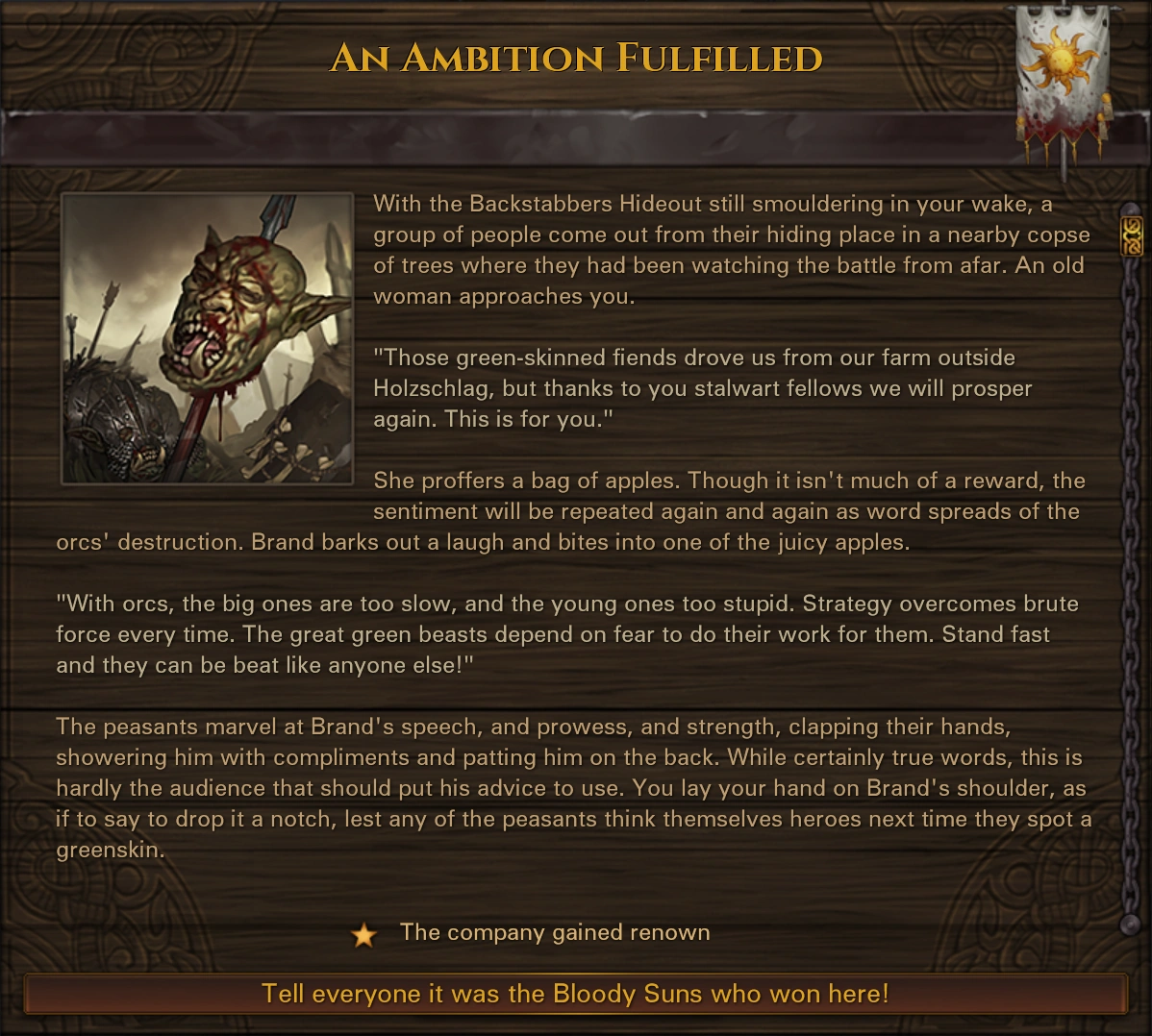 Defeat orc location