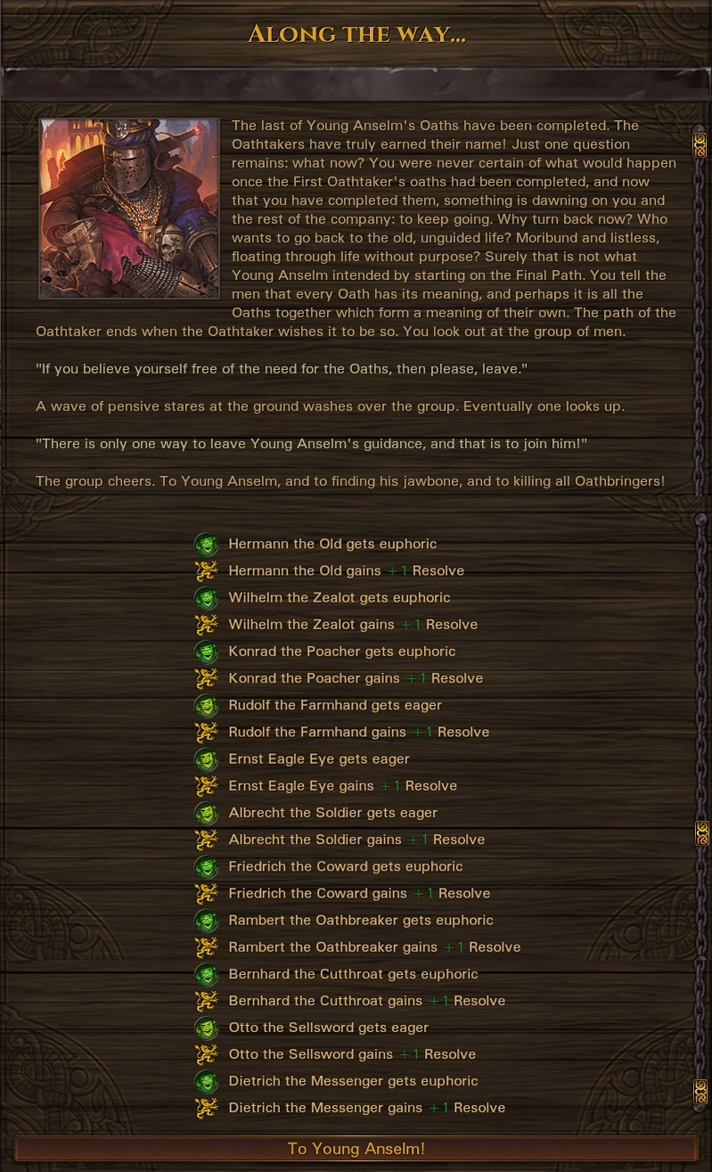 Oathtakers All Oaths Complete