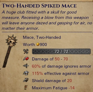 Two-Handed Spiked Mace