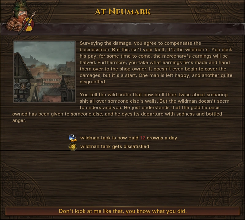 Wildman causes havoc