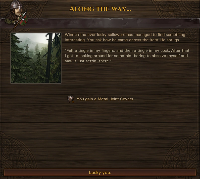 Lucky finds item