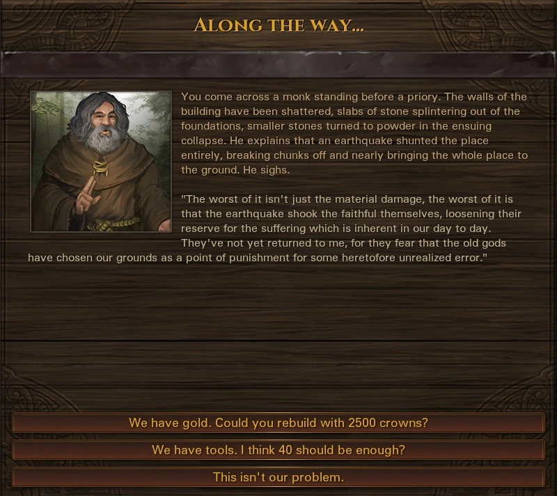 Ruined priory start