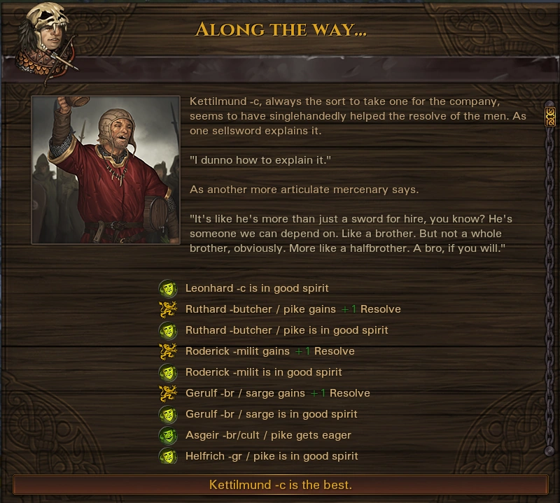 Resolve event