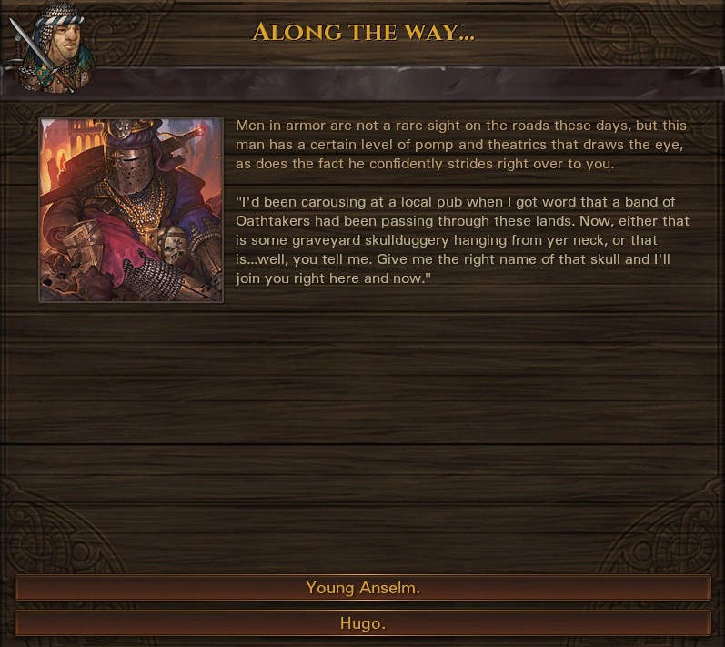 Oathtaker Joins start