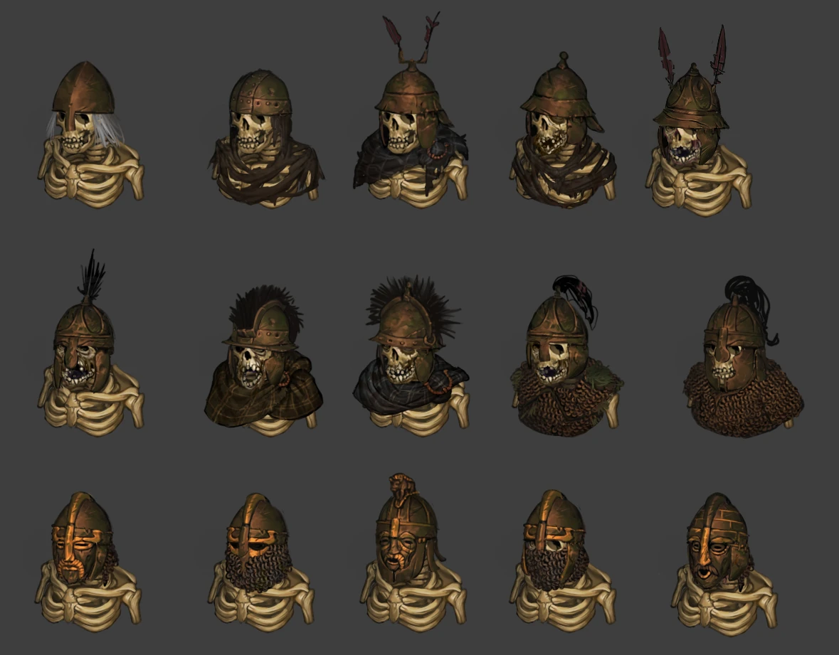 Ancient Dead concept drawings