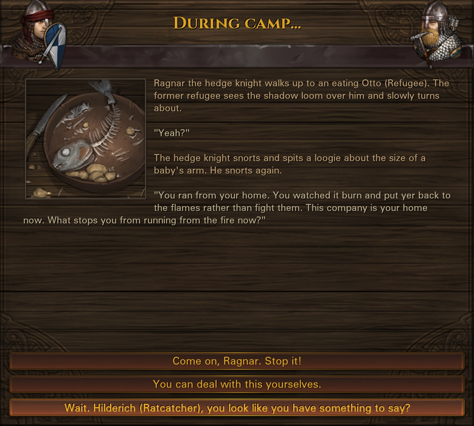 Hedge knight vs refugee event 01