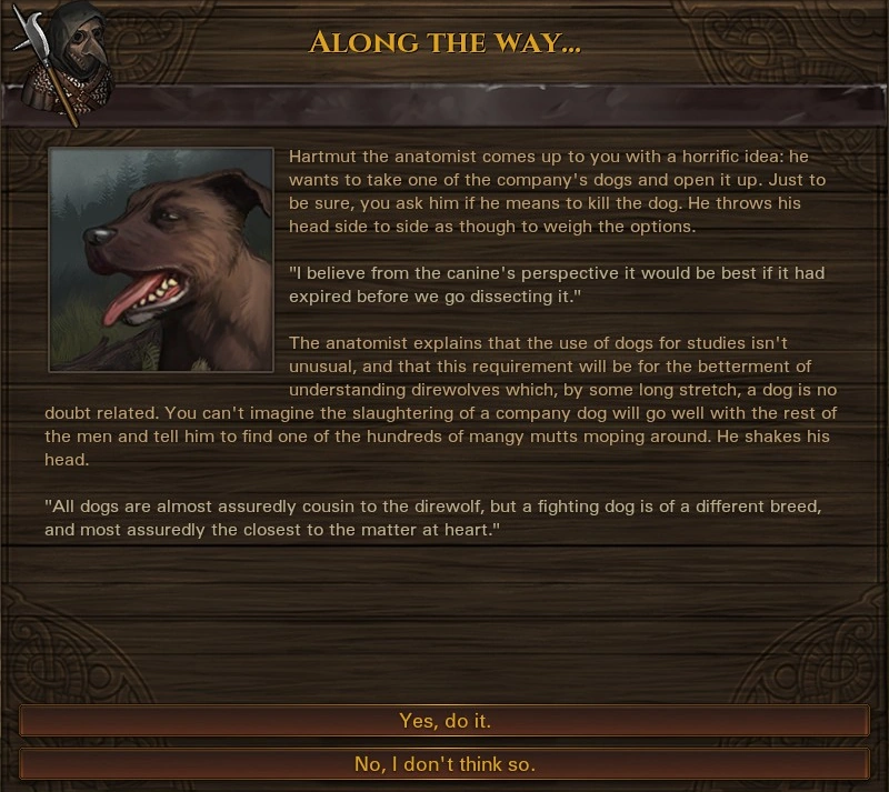Anatomist vs Dog Start