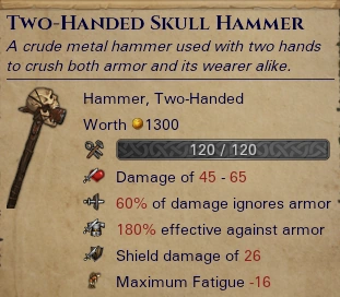 Two-Handed Skull Hammer
